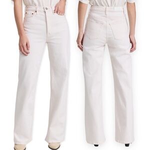 REDONE 70's Bootcut High Waist White Designer Classic Casual Denim Jeans 29 NWT